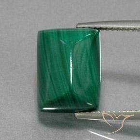 13.82ct Natural Verde Malaquita, baguete, Opaco