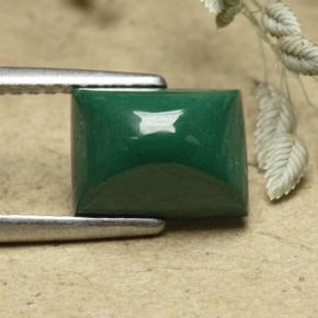 Malaquita Verde Multicolor Natural 3.29ct, baguete, Opaco