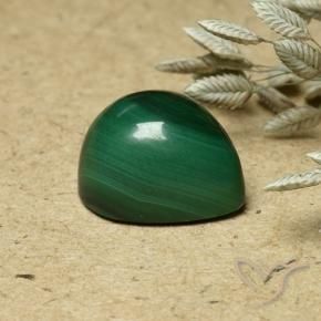 Malaquita Verde Natural 6.60ct, Formato de pêra, Opaco
