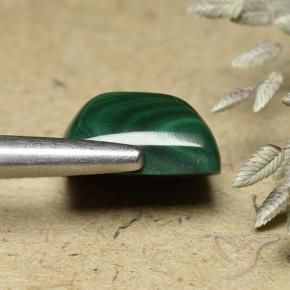Malaquita Verde médio Natural 8.76ct, baguete, Opaco