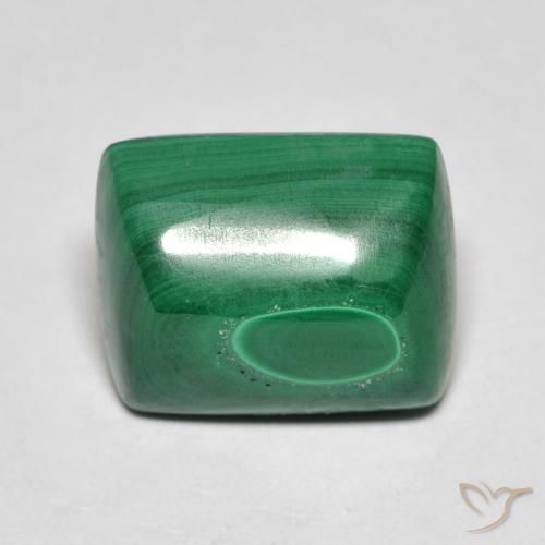8.16ct Natural Verde Malaquita, baguete, Opaco
