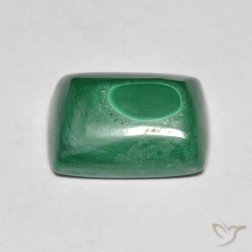 Malaquita Verde Natural 8.16ct, baguete, Opaco
