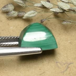 Malaquita verde quente Natural 8.18ct, baguete, Opaco