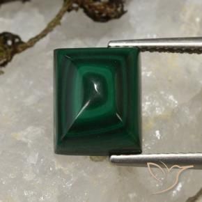 Malaquita Verde médio Natural 6.17ct, baguete, Opaco