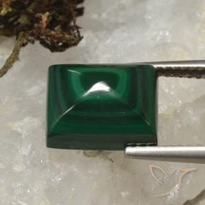 Malaquita Verde médio Natural 6.17ct, baguete, Opaco