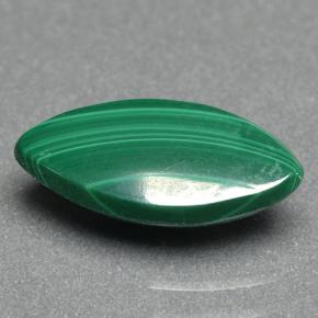 Malaquita verde natural 2,85ct, marquise, opaco