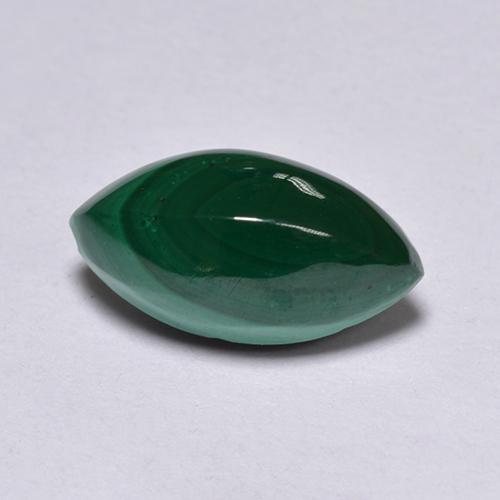 Malaquita verde natural 1,82ct, marquise, opaco