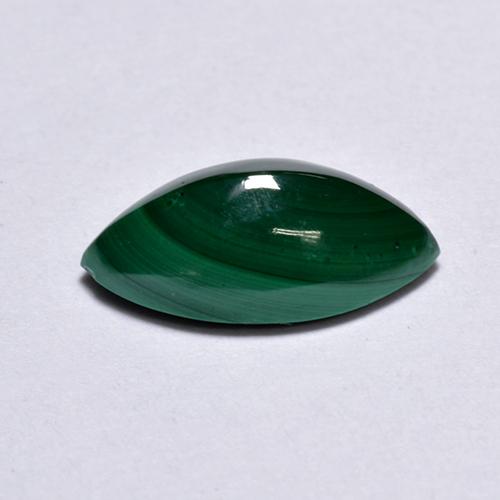 Malaquita verde natural 1,82ct, marquise, opaco