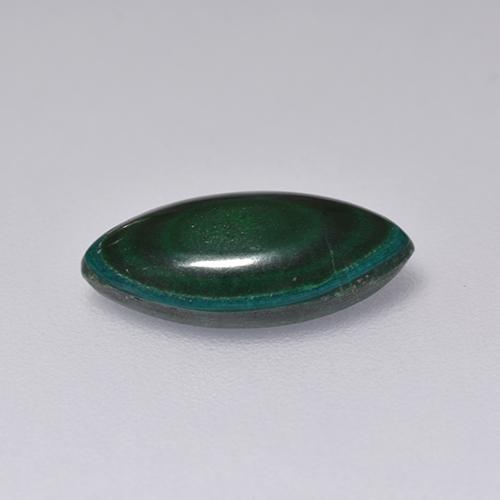 Malaquita verde natural 2,61ct, marquise, opaco