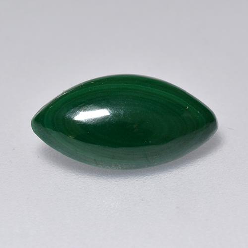 Malaquita verde natural 2,05ct, marquise, opaco
