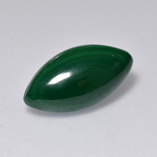 Malaquita verde natural 2,05ct, marquise, opaco