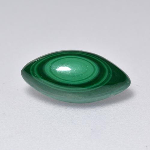 Malaquita verde natural 2,06ct, marquise, opaco