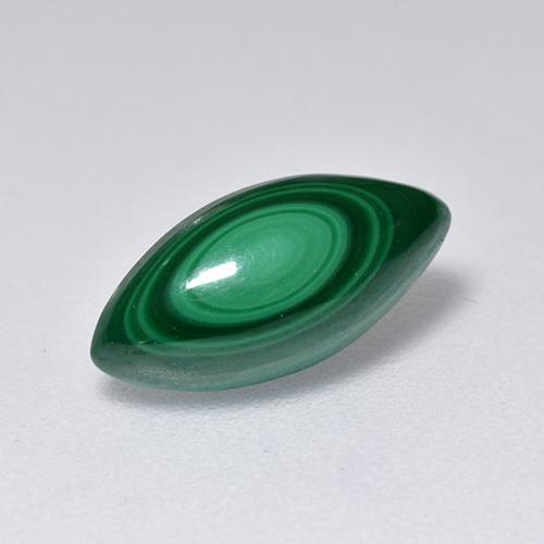 Malaquita verde natural 2,06ct, marquise, opaco