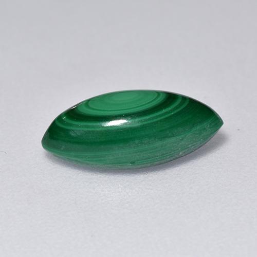 Malaquita verde natural 2,06ct, marquise, opaco