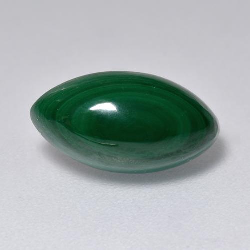Malaquita verde natural 3,66ct, marquise, opaco