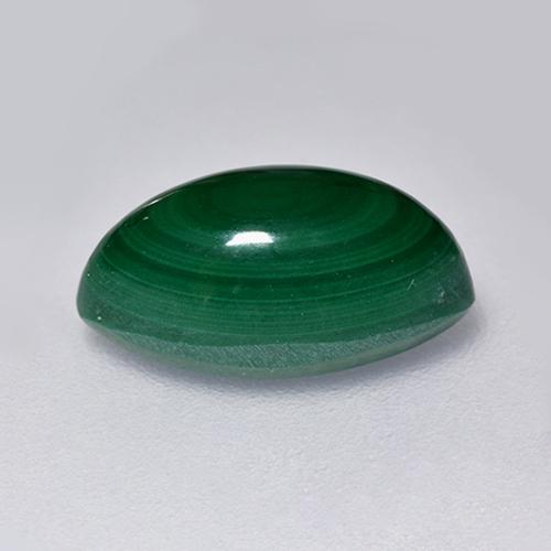Malaquita verde natural 3,66ct, marquise, opaco