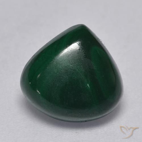 4.40ct Natural verde pinho Malaquita, Formato de pêra, Opaco