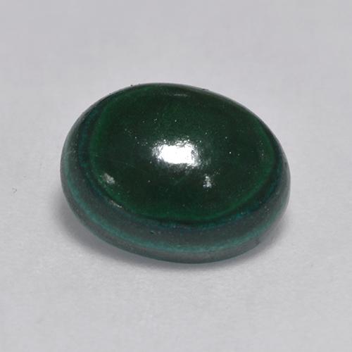 Malaquita verde natural 3,23ct, corte oval, opaco