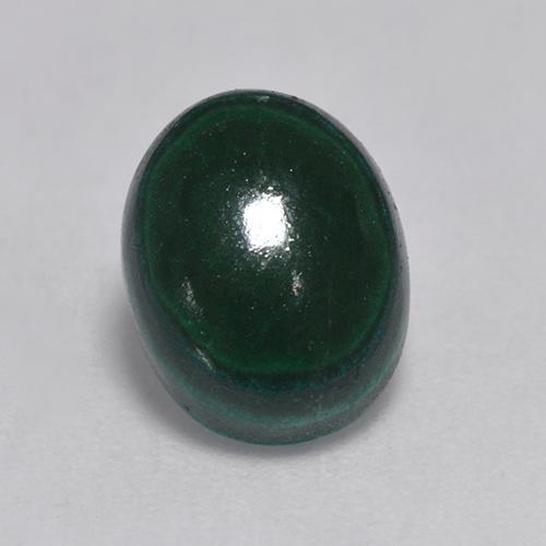 Malaquita verde natural 3,23ct, corte oval, opaco