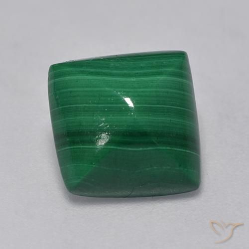 3.66ct Natural Verde Malaquita, Quadrado, Opaco