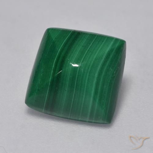 Malaquita Verde Natural 3.66ct, Quadrado, Opaco