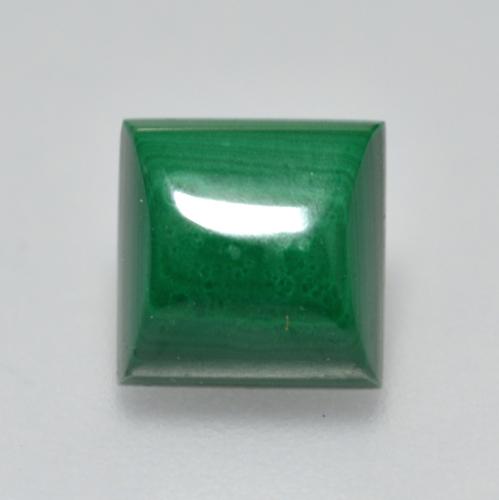 Malaquita verde natural 2,51ct, quadrado, opaco