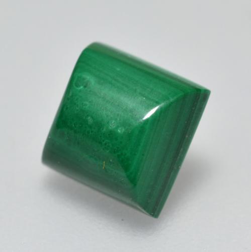 Malaquita verde natural 2,51ct, quadrado, opaco