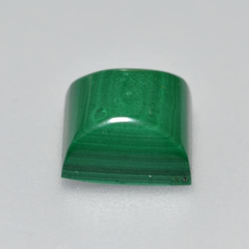 Malaquita verde natural 2,51ct, quadrado, opaco