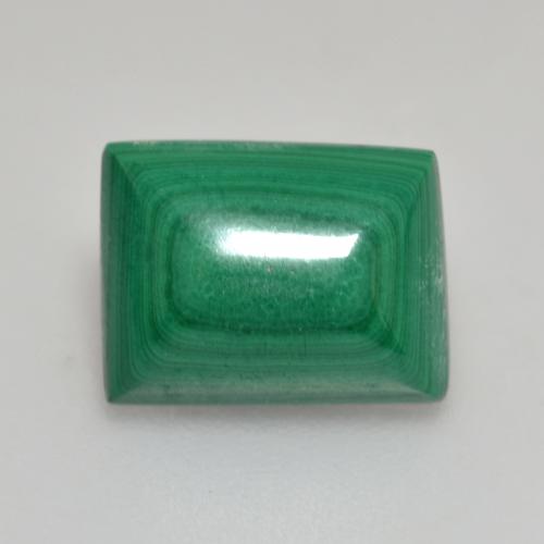Malaquita verde natural 2,95ct, baguete, opaco