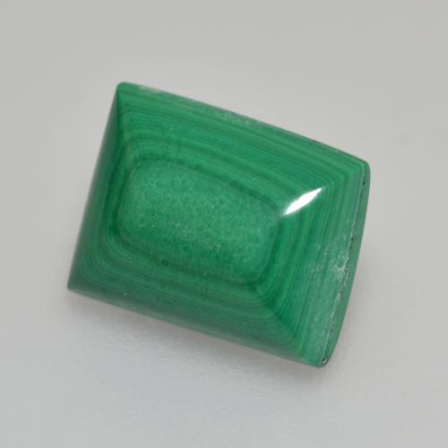Malaquita verde natural 2,95ct, baguete, opaco