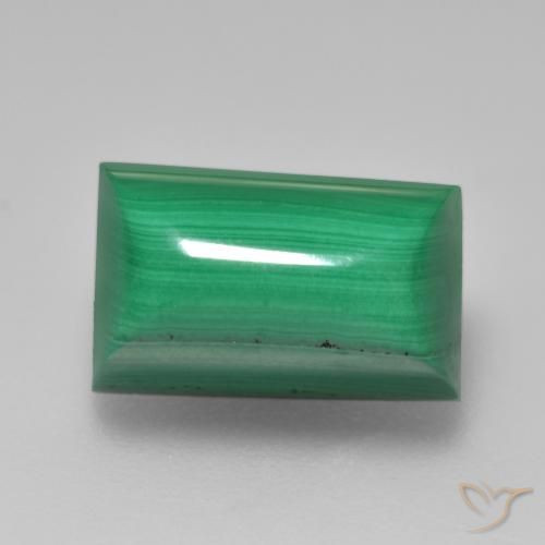 7.26ct Natural Verde Malaquita, baguete, Opaco