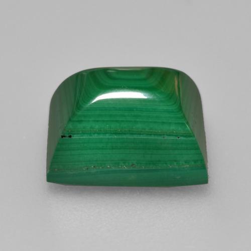 Malaquita verde natural 4,89ct, baguete, opaco