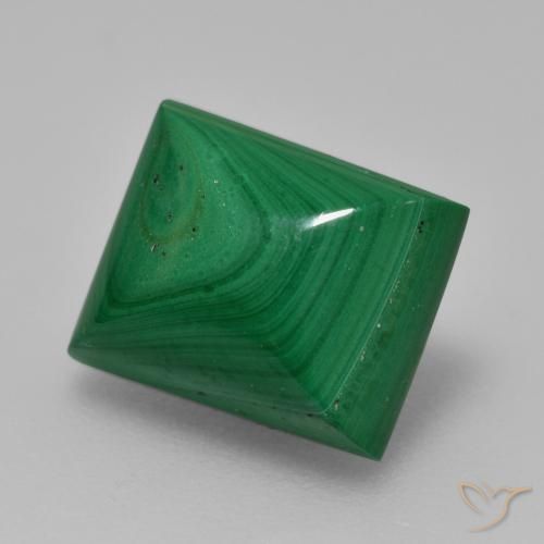 Malaquita Verde médio Natural 6.12ct, baguete, Opaco