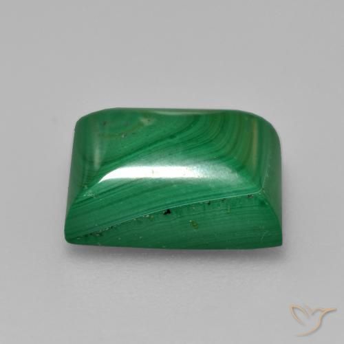 Malaquita Verde médio Natural 6.12ct, baguete, Opaco
