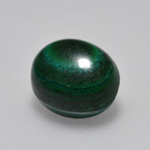 Malaquita verde natural 2,33ct, corte oval, opaco