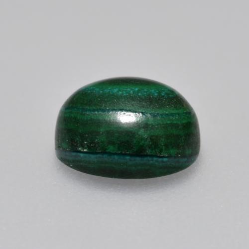 Malaquita verde natural 2,33ct, corte oval, opaco