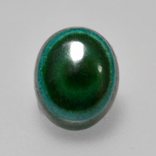 Malaquita verde natural 1,42ct, corte oval, opaco