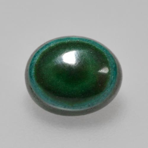 Malaquita verde natural 1,42ct, corte oval, opaco