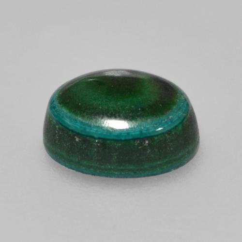 Malaquita verde natural 1,42ct, corte oval, opaco