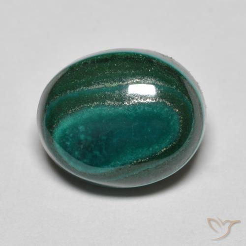 7.82ct Natural verde pinho Malaquita, oval, Opaco