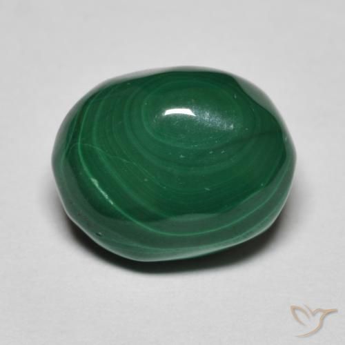 5.35ct Natural Verde Malaquita, oval, Opaco