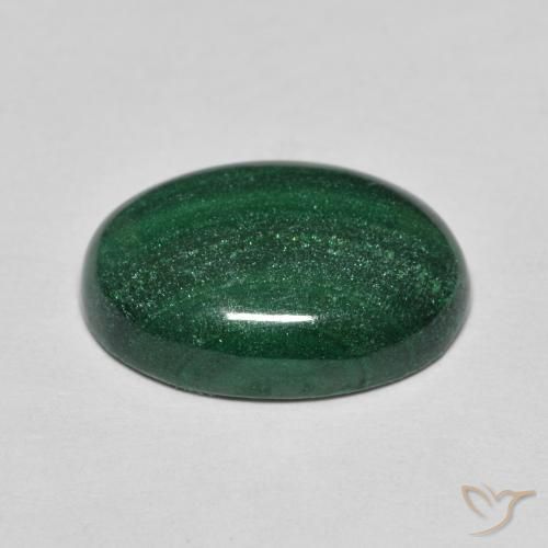 Malaquita verde pinho Natural 6.61ct, oval, Opaco