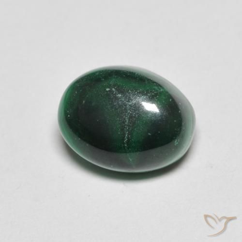 3.10ct Natural Verde Malaquita, oval, Opaco