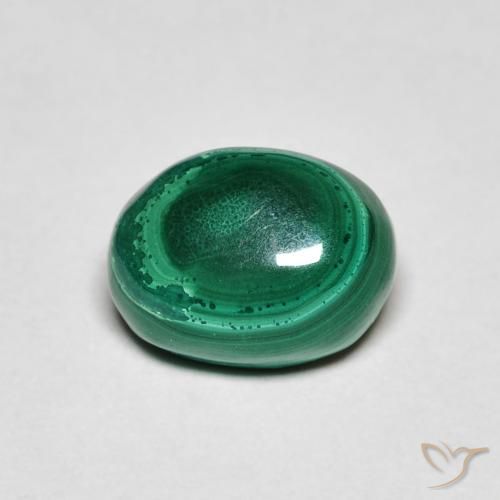 2.72ct Natural Verde Malaquita, oval, Opaco