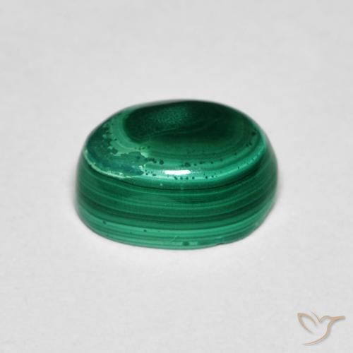 Malaquita Verde Natural 2.72ct, oval, Opaco