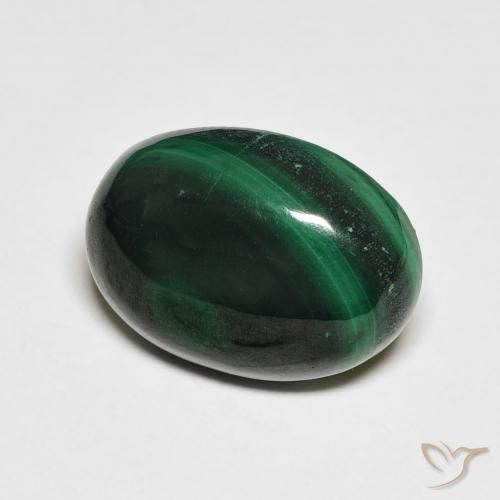 Malaquita Verde floresta Natural 7.10ct, oval, Opaco