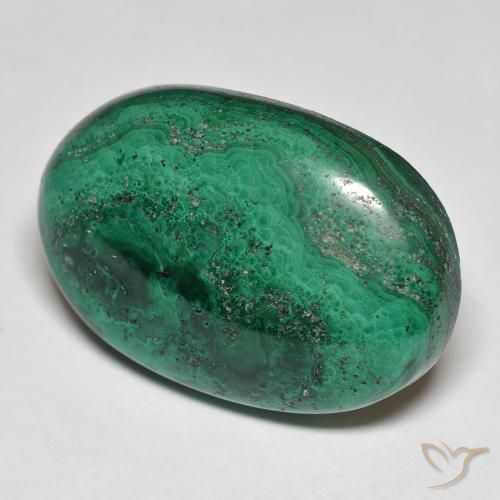 Malaquita Verde Natural 29.33ct, oval, Opaco