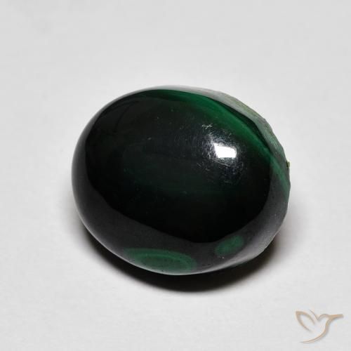 Malaquita Verde Natural 7.96ct, oval, Opaco