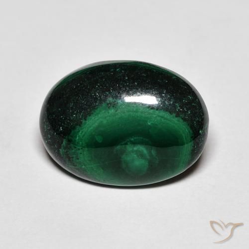 6.48ct Natural Verde escuro Malaquita, oval, Opaco