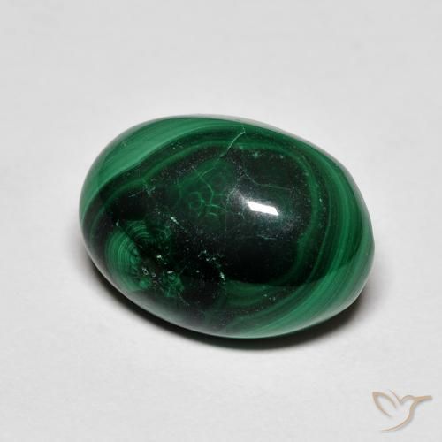 8.37ct Natural Verde Malaquita, oval, Opaco